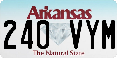 AR license plate 240VYM