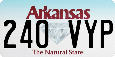 AR license plate 240VYP