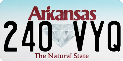 AR license plate 240VYQ