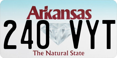 AR license plate 240VYT