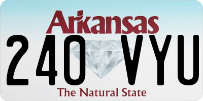 AR license plate 240VYU