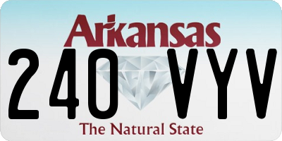 AR license plate 240VYV