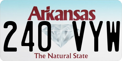 AR license plate 240VYW