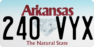 AR license plate 240VYX