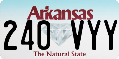 AR license plate 240VYY