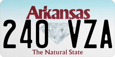 AR license plate 240VZA