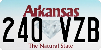 AR license plate 240VZB