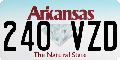 AR license plate 240VZD