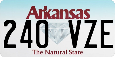 AR license plate 240VZE