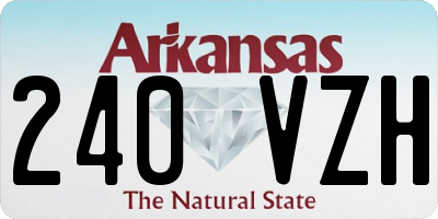 AR license plate 240VZH