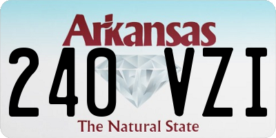 AR license plate 240VZI