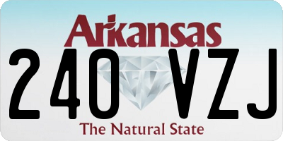 AR license plate 240VZJ