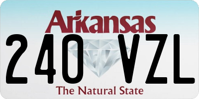 AR license plate 240VZL