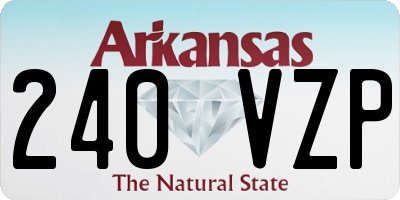 AR license plate 240VZP