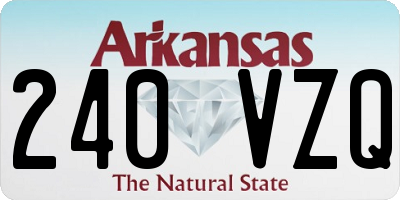 AR license plate 240VZQ