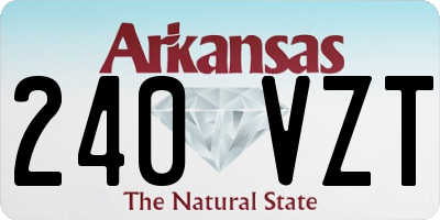 AR license plate 240VZT