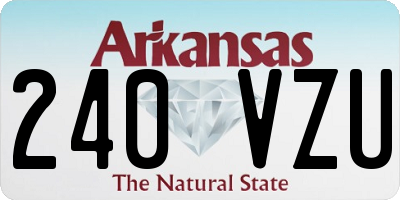 AR license plate 240VZU