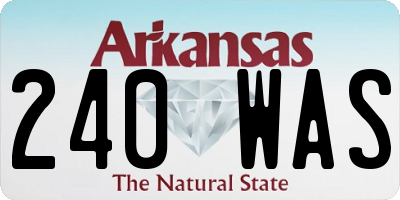 AR license plate 240WAS