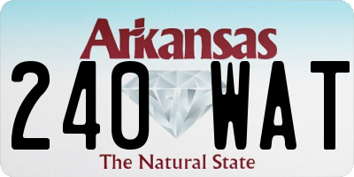 AR license plate 240WAT