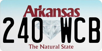 AR license plate 240WCB