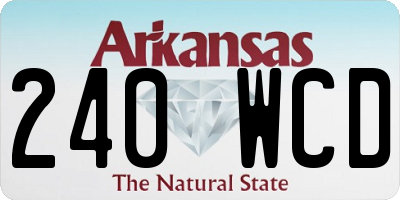 AR license plate 240WCD