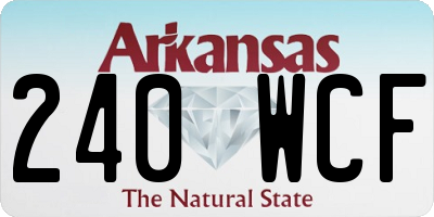 AR license plate 240WCF