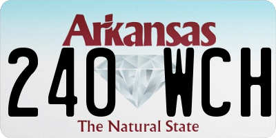 AR license plate 240WCH