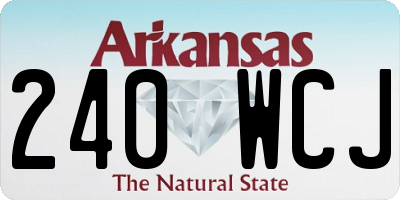 AR license plate 240WCJ