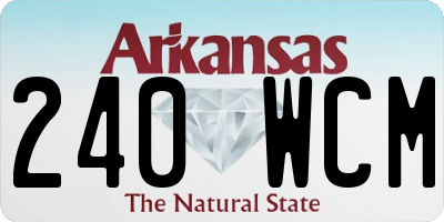 AR license plate 240WCM