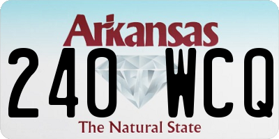 AR license plate 240WCQ