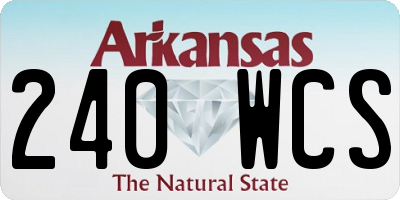 AR license plate 240WCS