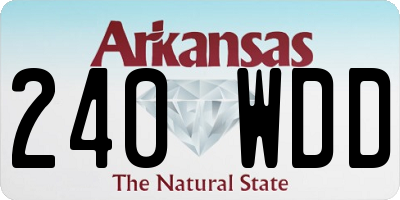 AR license plate 240WDD