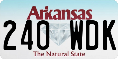 AR license plate 240WDK