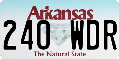 AR license plate 240WDR