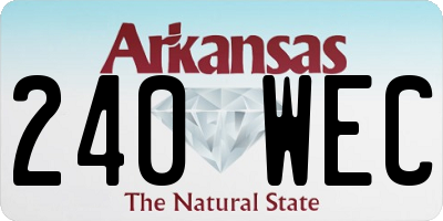 AR license plate 240WEC