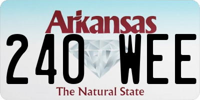 AR license plate 240WEE