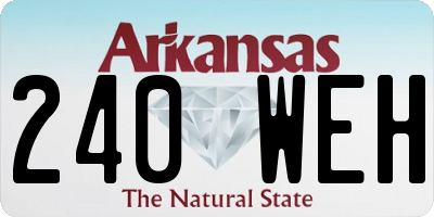 AR license plate 240WEH