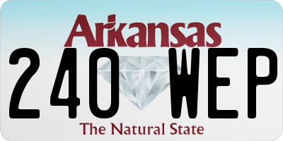 AR license plate 240WEP