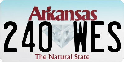 AR license plate 240WES