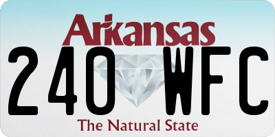 AR license plate 240WFC