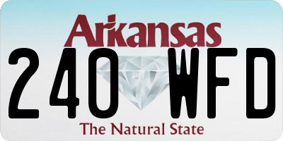 AR license plate 240WFD