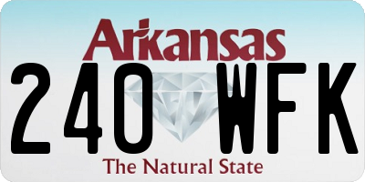 AR license plate 240WFK