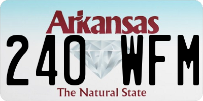 AR license plate 240WFM