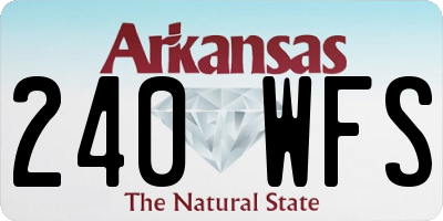 AR license plate 240WFS
