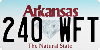 AR license plate 240WFT