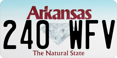 AR license plate 240WFV