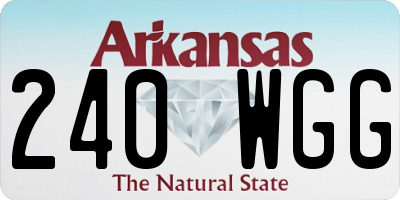 AR license plate 240WGG