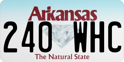 AR license plate 240WHC
