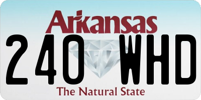 AR license plate 240WHD