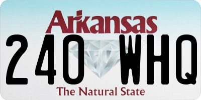 AR license plate 240WHQ